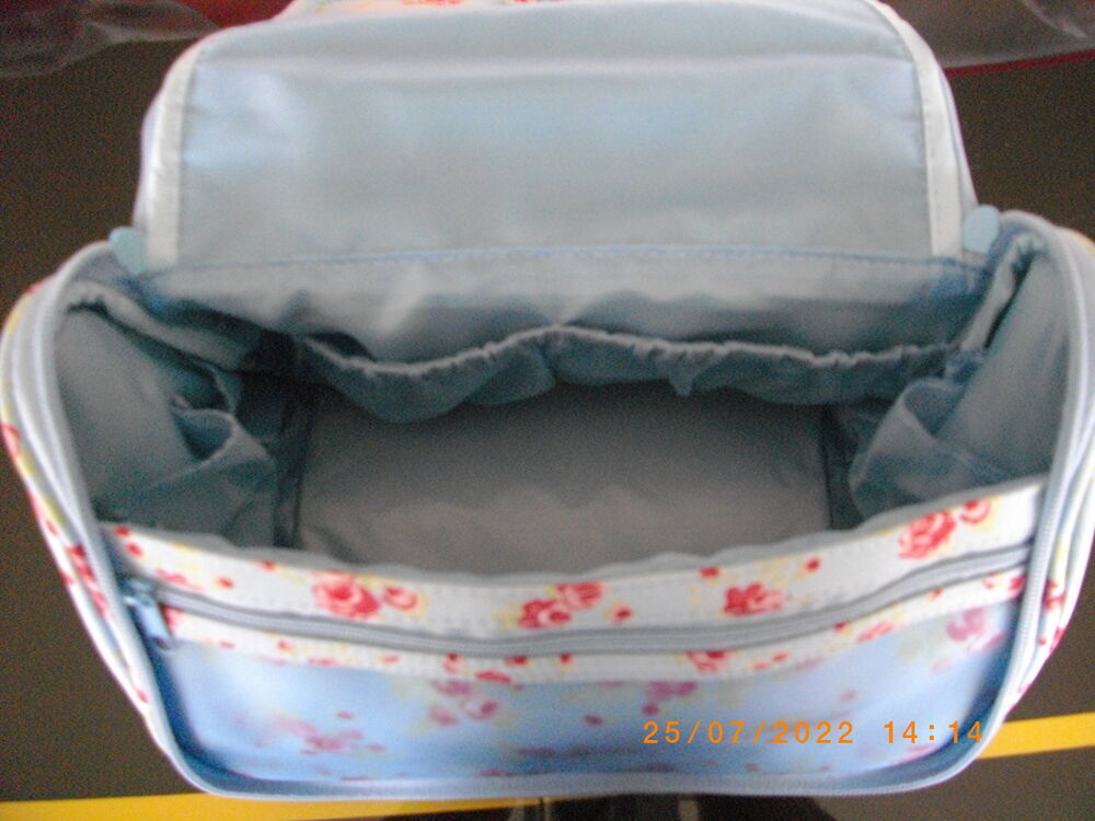 Trousse de toilette bleue Maroquinerie