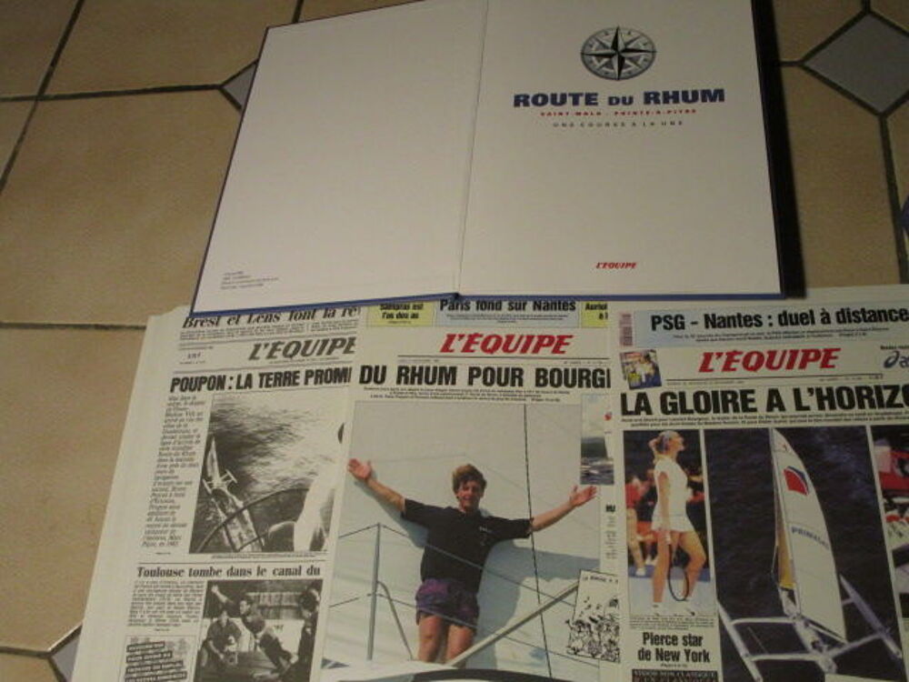 COFFRET ROUTE DU RHUM"LES UNES JOURNAL EQUIPE" 