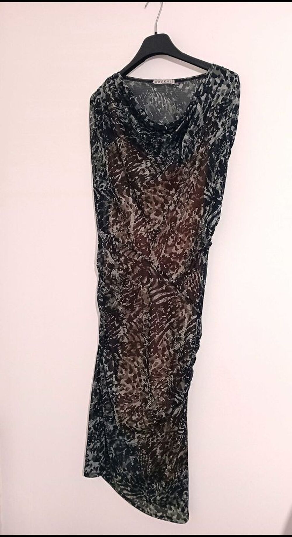 &eth;ŸOE&iquest; Robe &eacute;t&eacute; longue transparente en voile Kookai taille 34 Vêtements