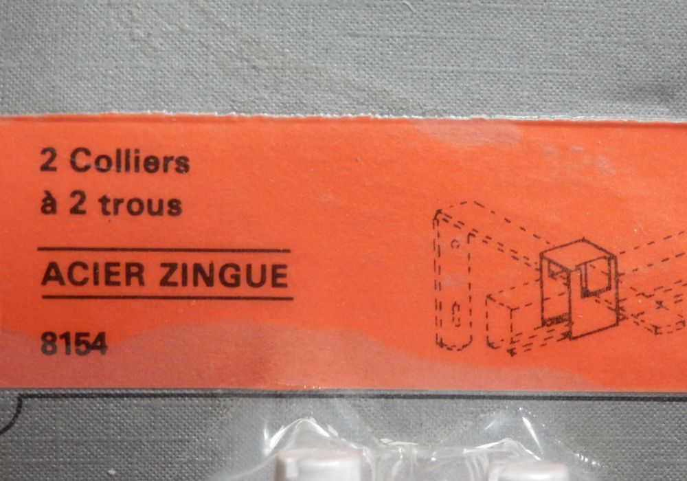 Colliers blanc pour tringle &agrave; rideau alu : NEUF Bricolage