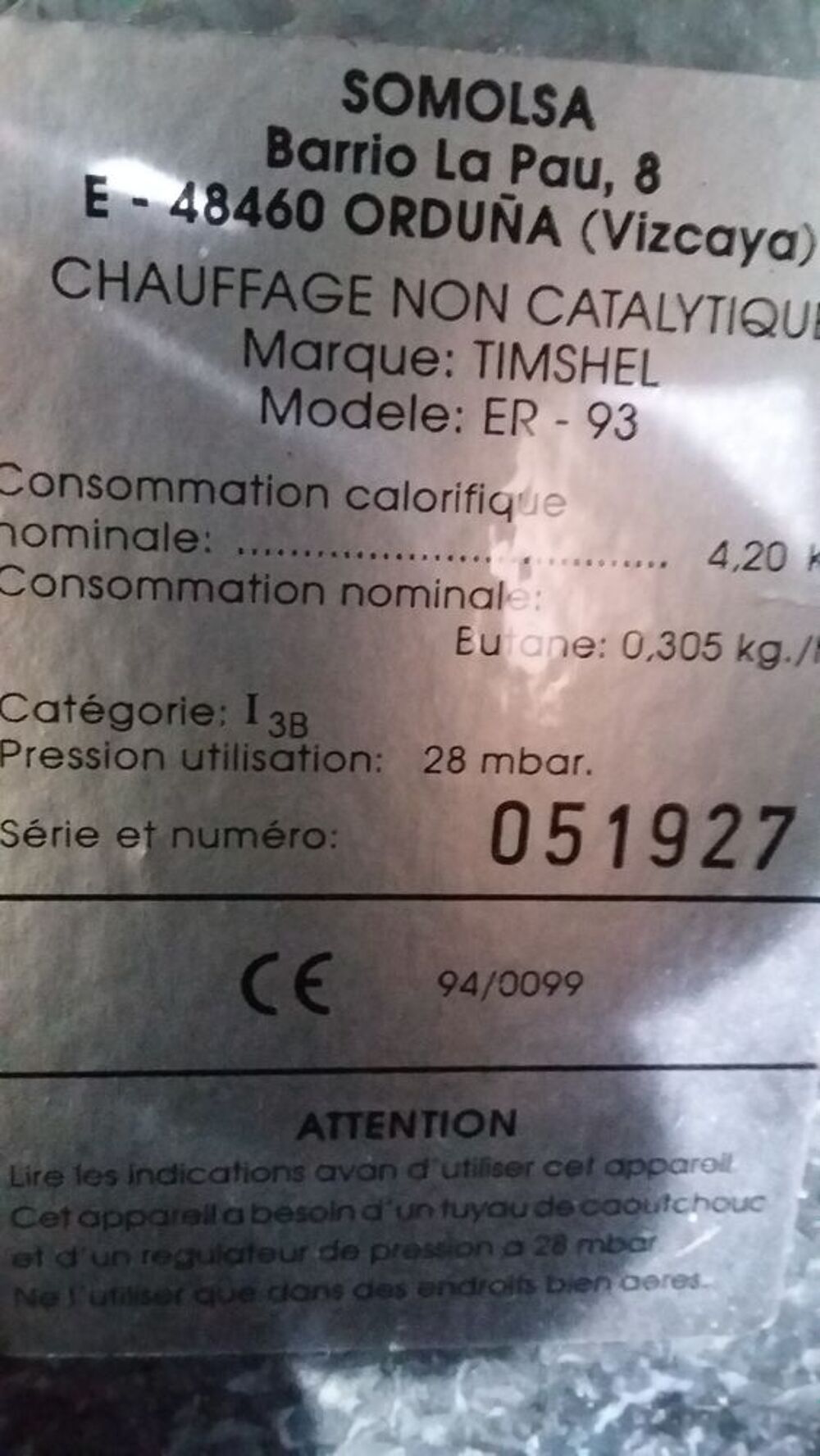 chauffage a gaz bouteille
Bricolage