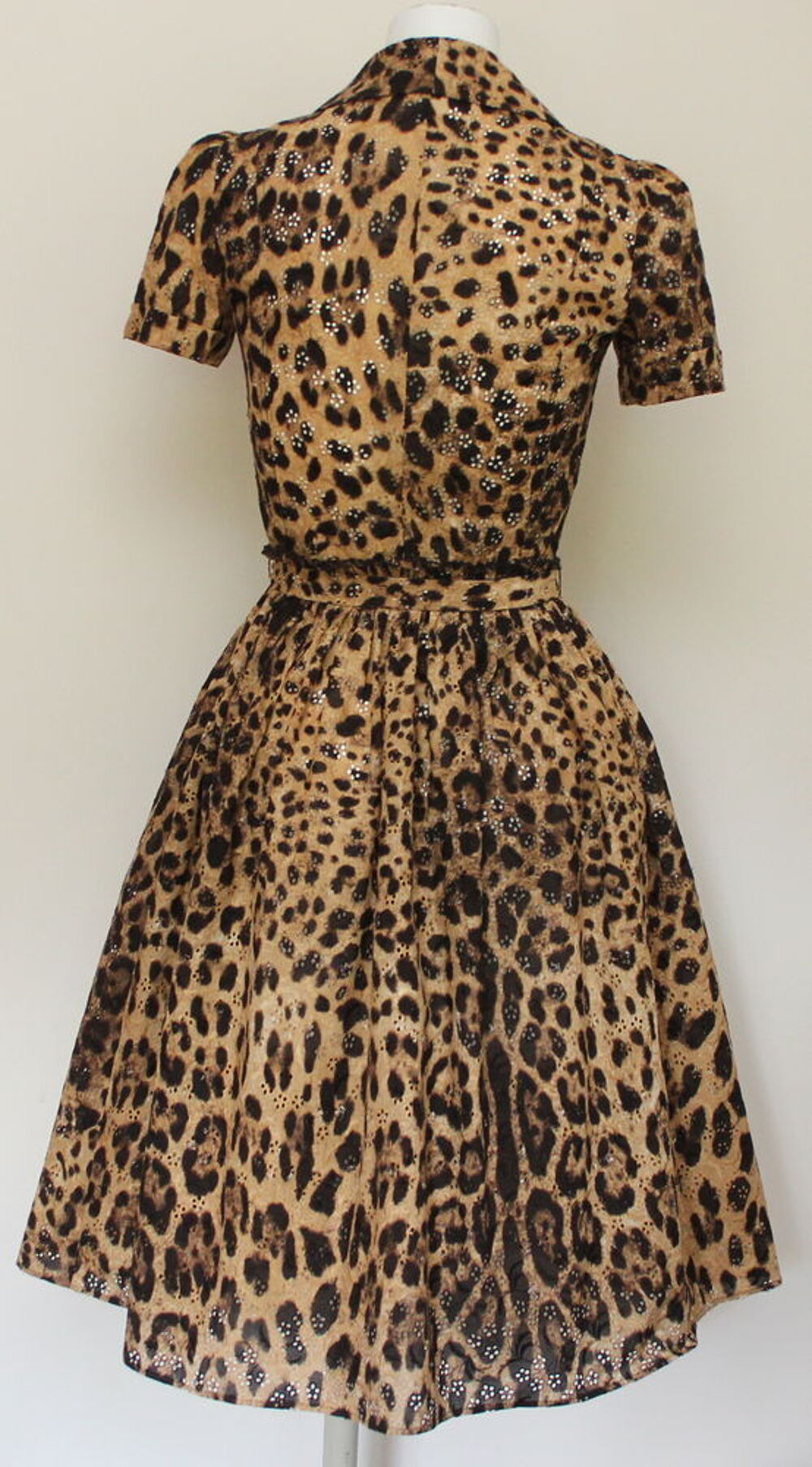 Robe Robe leopard DOLCE &amp; GABBANA dentelle anglaise Vêtements