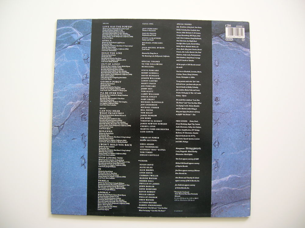 33 TOURS TOTO Past to present 1977-1990 CD et vinyles