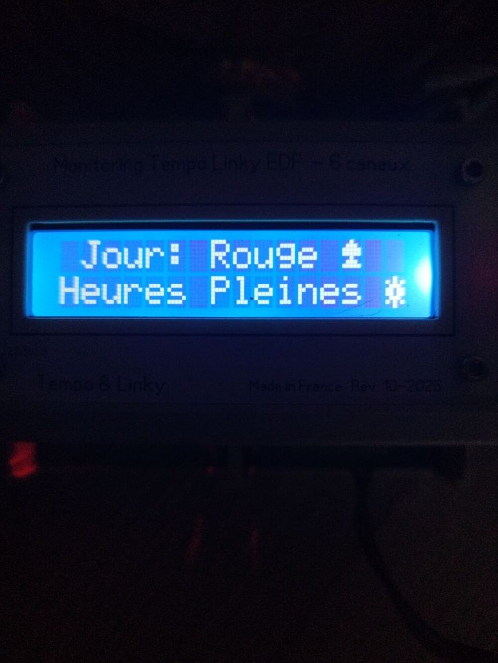 Gestionnaire pour offre tarif Tempo EDF (Bleu/Blanc/Rouge). Electroménager