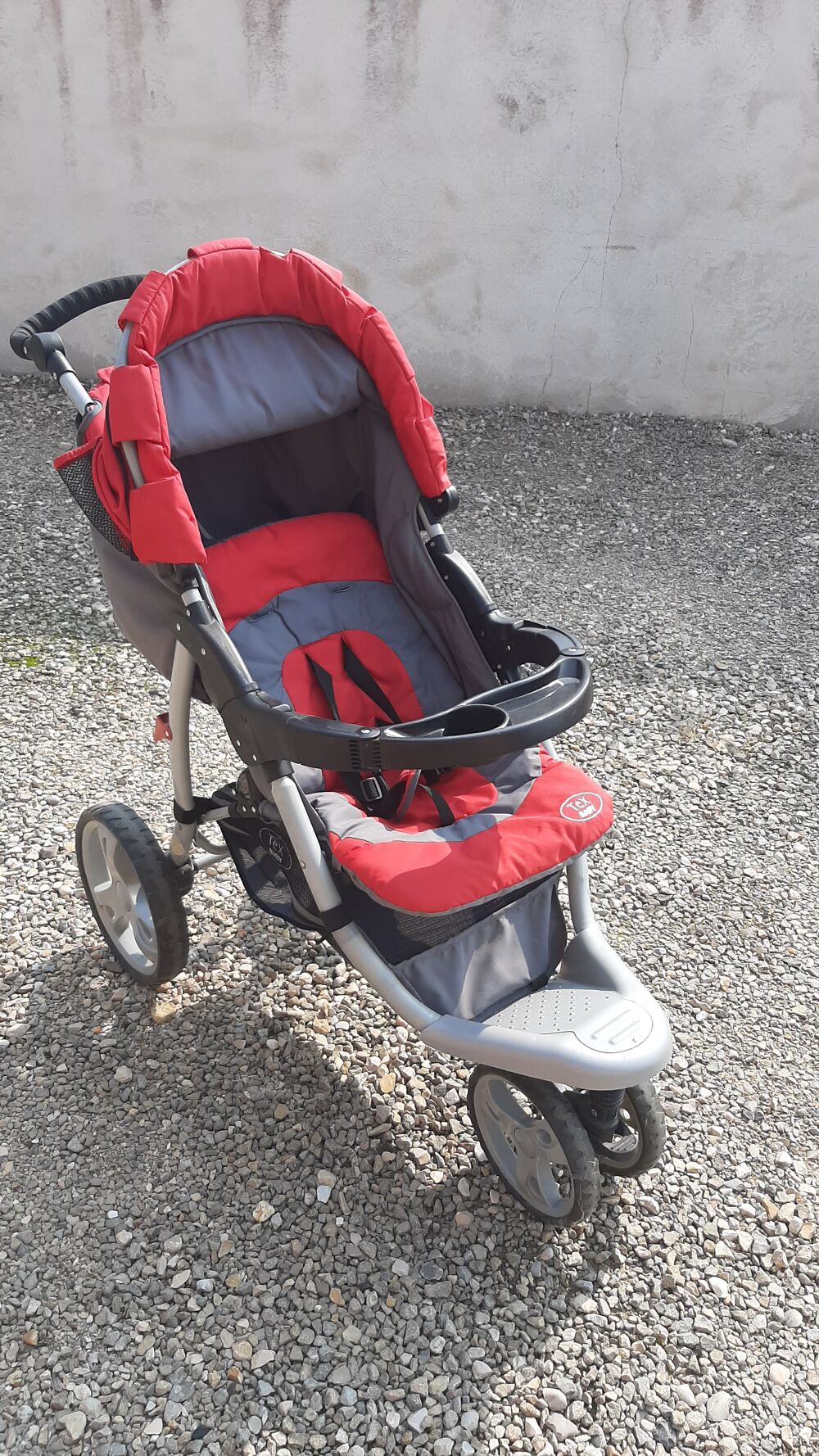 Poussette tex 3 roues cheap
