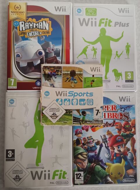 Lot 5 jeux Wii Nintendo 30 Courbevoie (92)