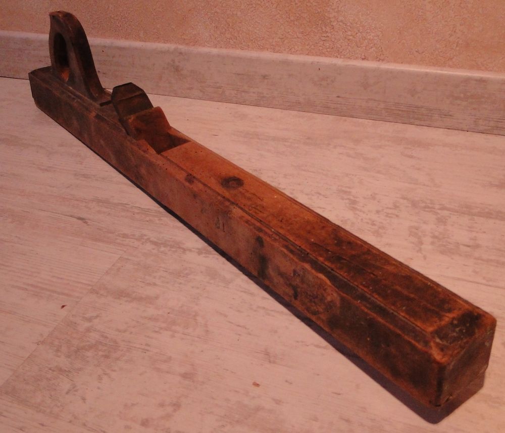 Varlope - Rabot ancien &agrave; bois avec poign&eacute;e - Tr&egrave;s bon &eacute;tat Bricolage
