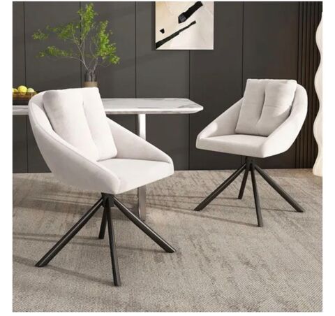Lot de deux chaises de salle � manger pivotante 75 La Garenne-Colombes (92)