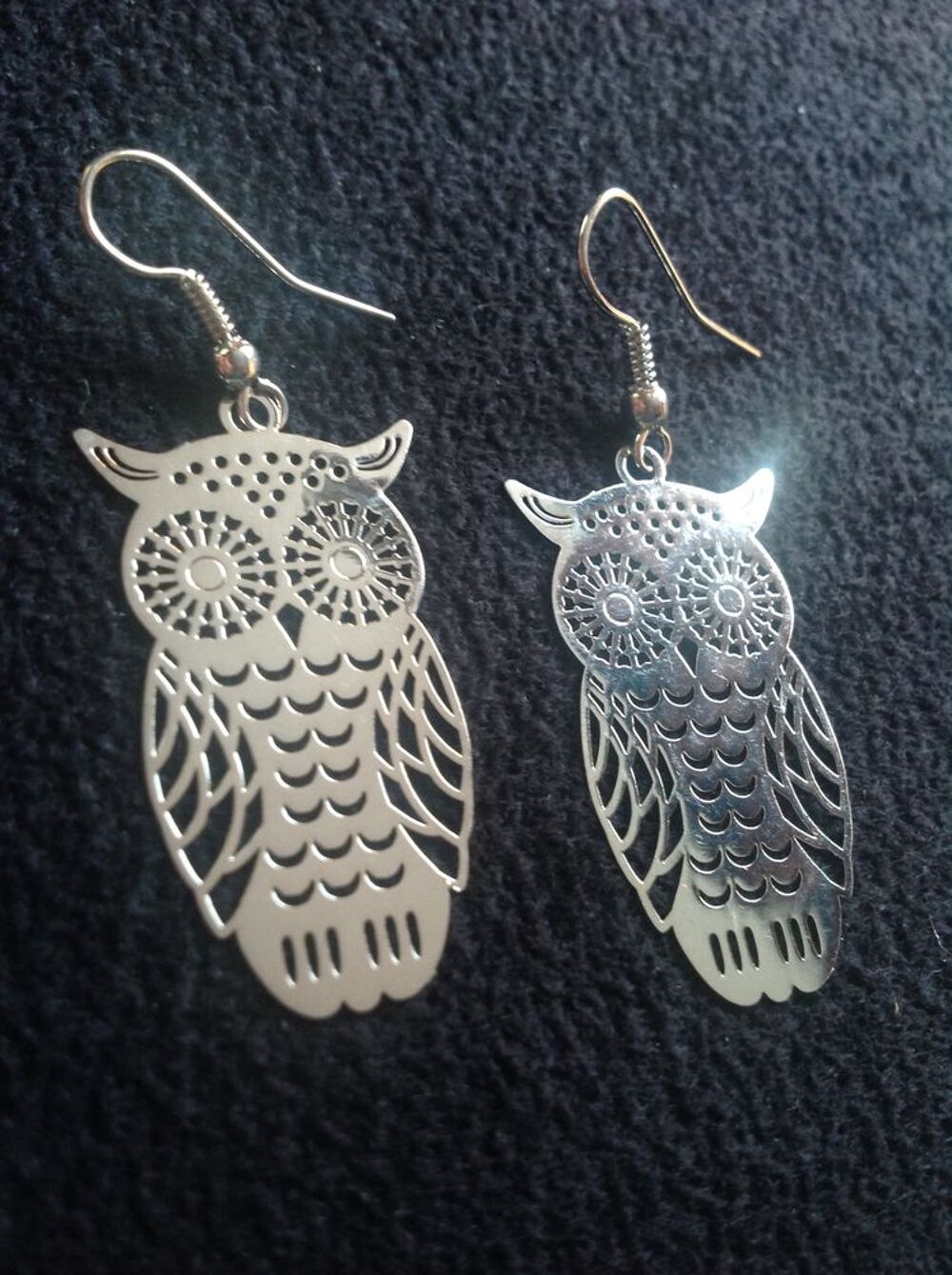 CHOUETTE BOUCLES OREILLES HIBOUX ARGENT&Eacute; Envoi possible
Bijoux et montres