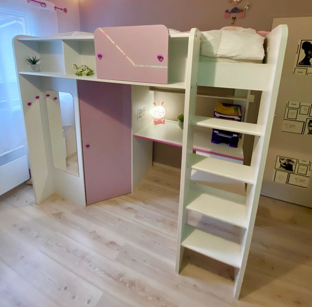 Lit mezzanine fille bon &eacute;tat Mobilier enfants