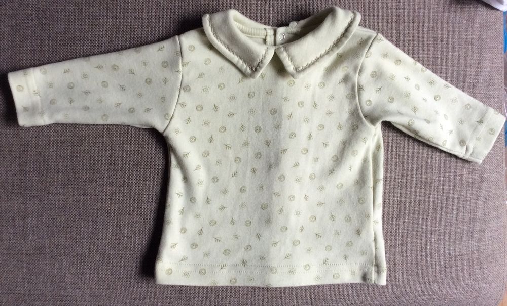T-shirt manches longues vert clair 1 mois Vêtements enfants