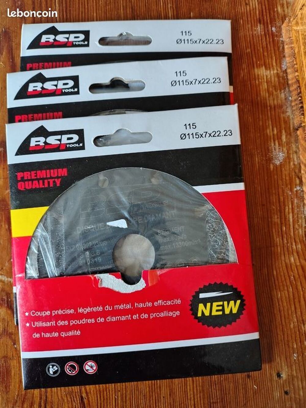 3 Disques diamants Diam&egrave;tre 115 Bricolage
