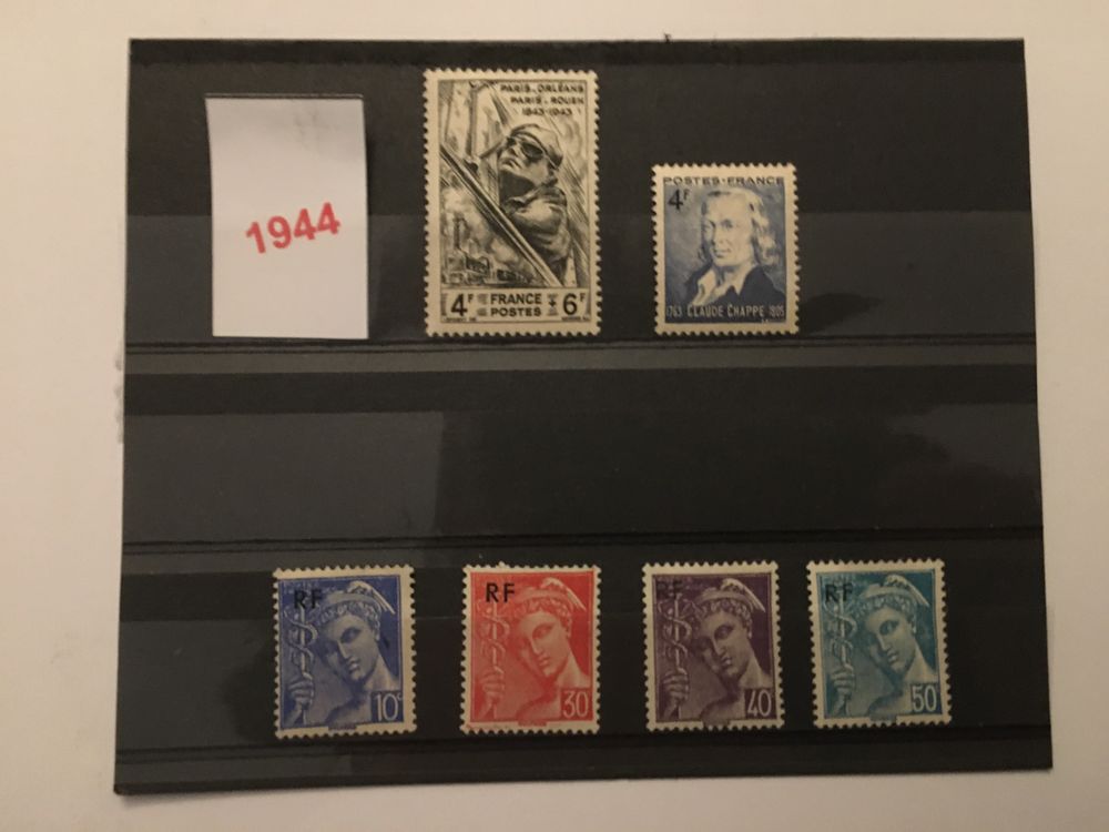 Timbres de collection de France Neufs ** 1944 