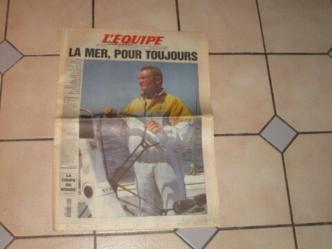 JOURNAL  L  EQUIPE 14 JUIN 1998  DISPARITION DE TABARLY 12 Villepinte (93)