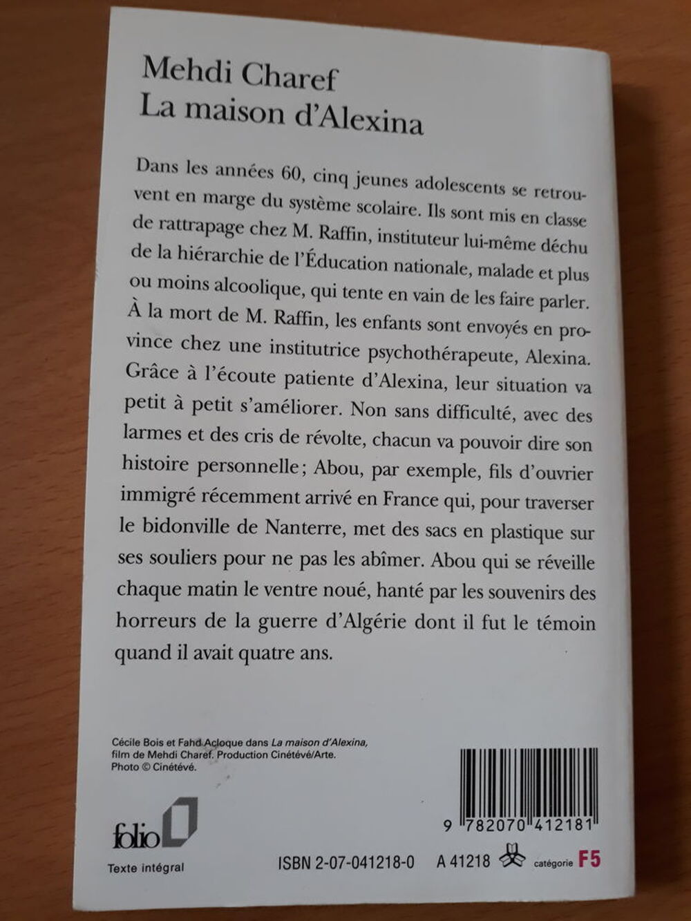 "La maison d'Alexina" - de Mehdi Charef Livres et BD