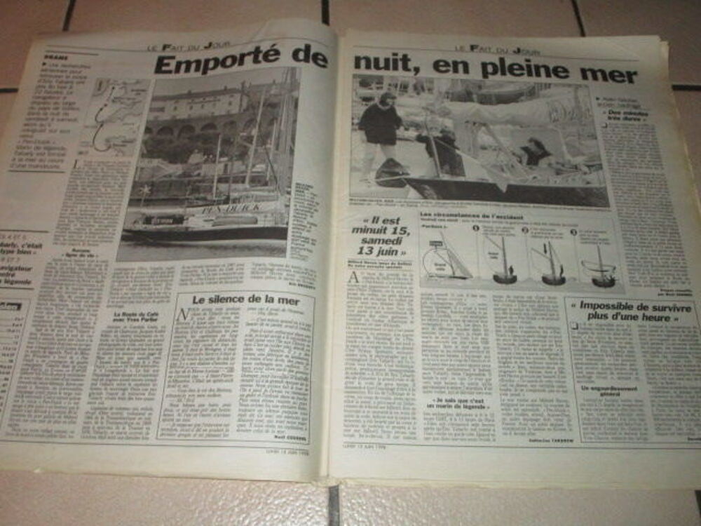 TABARLY DISPARITION VIEUX PARISIEN 15 JUIN 1998 