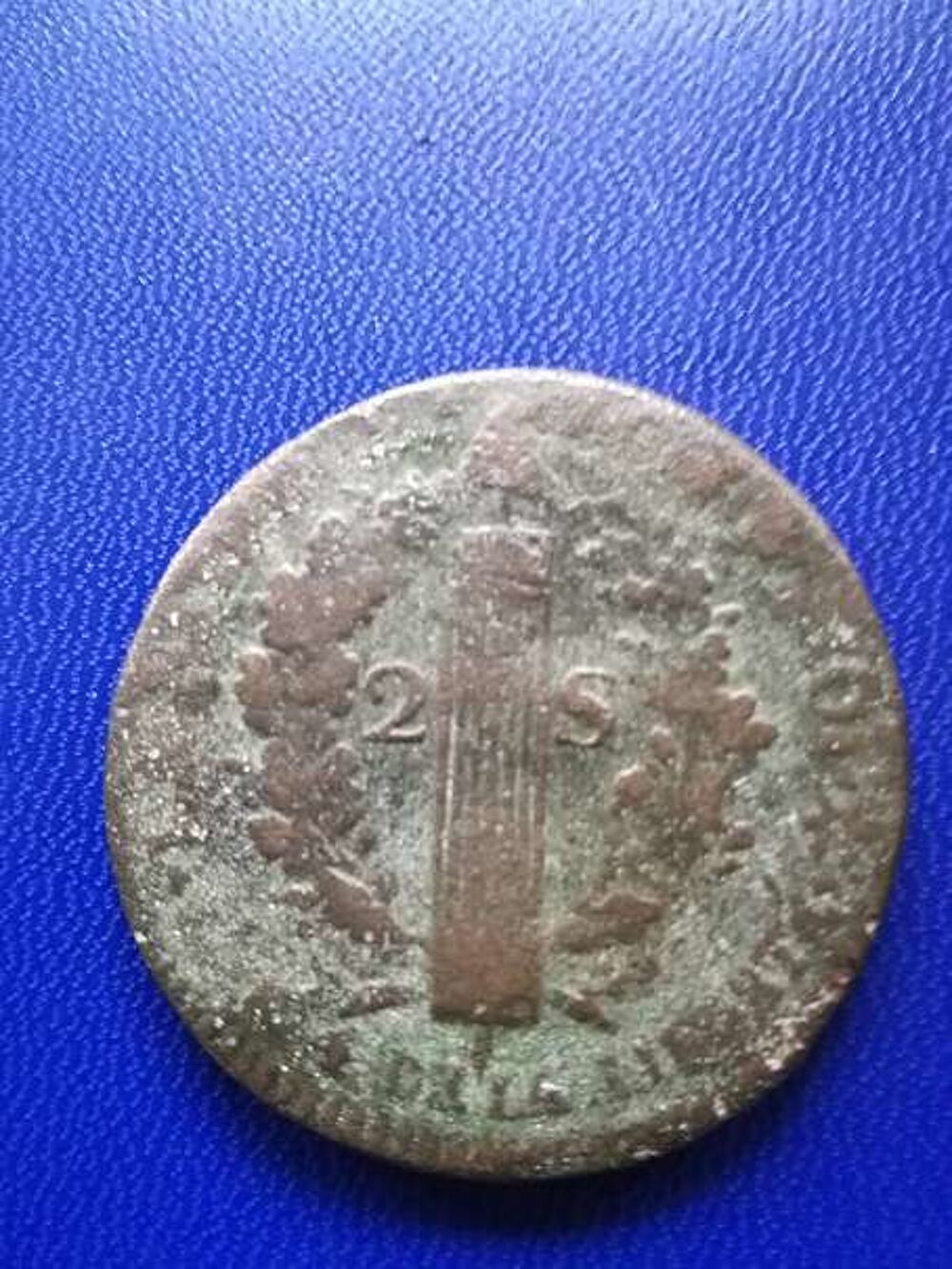 1792 BB 2 sols type "francais" Strasbourg 