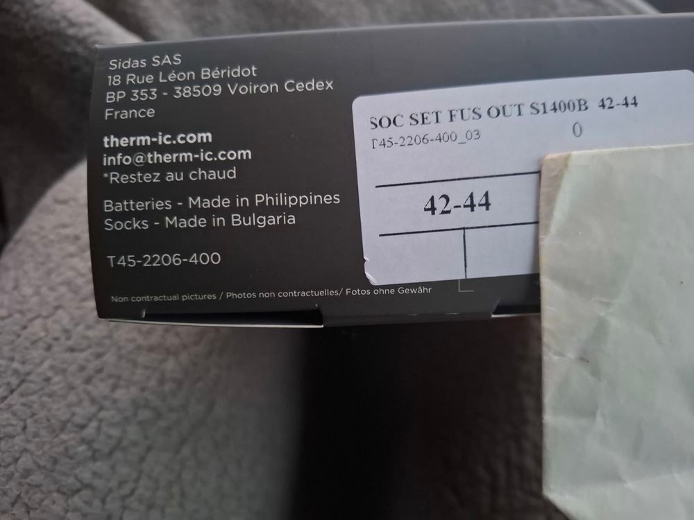 Therm-ic Powersocks Heat Fusion Outdoor + S-Pack 1400B Sports