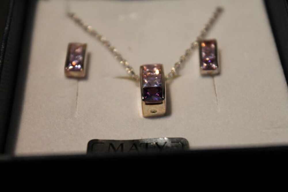 Parure en argent amethyst Bijoux et montres