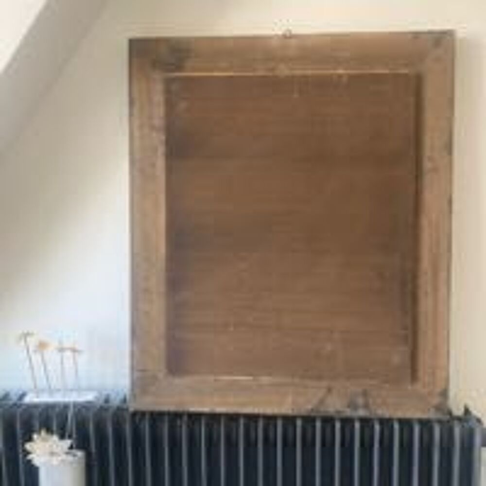 miroir encadrement bois finition dorure 0.63. 0.54 bon etat avec crochet d accrochage Décoration