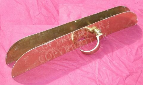 GRANDES PLAQUES DE PROPRET� ANCIENNES EN LAITON AVEC POIGN�E 55 Sergines (89)