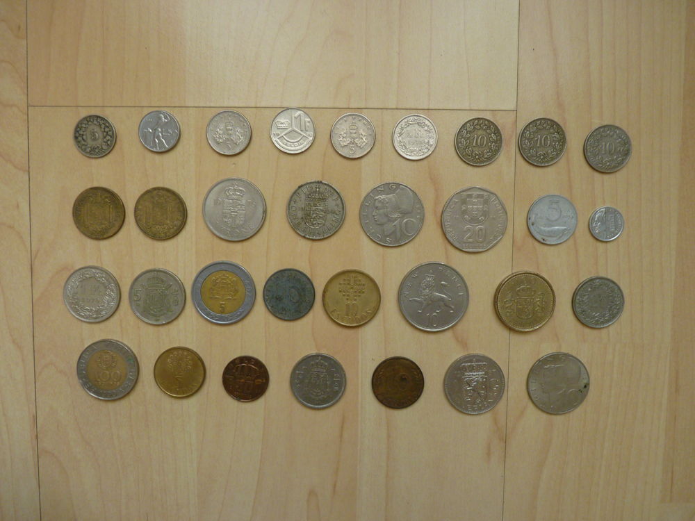 Pi&egrave;ces de monnaies Europe 