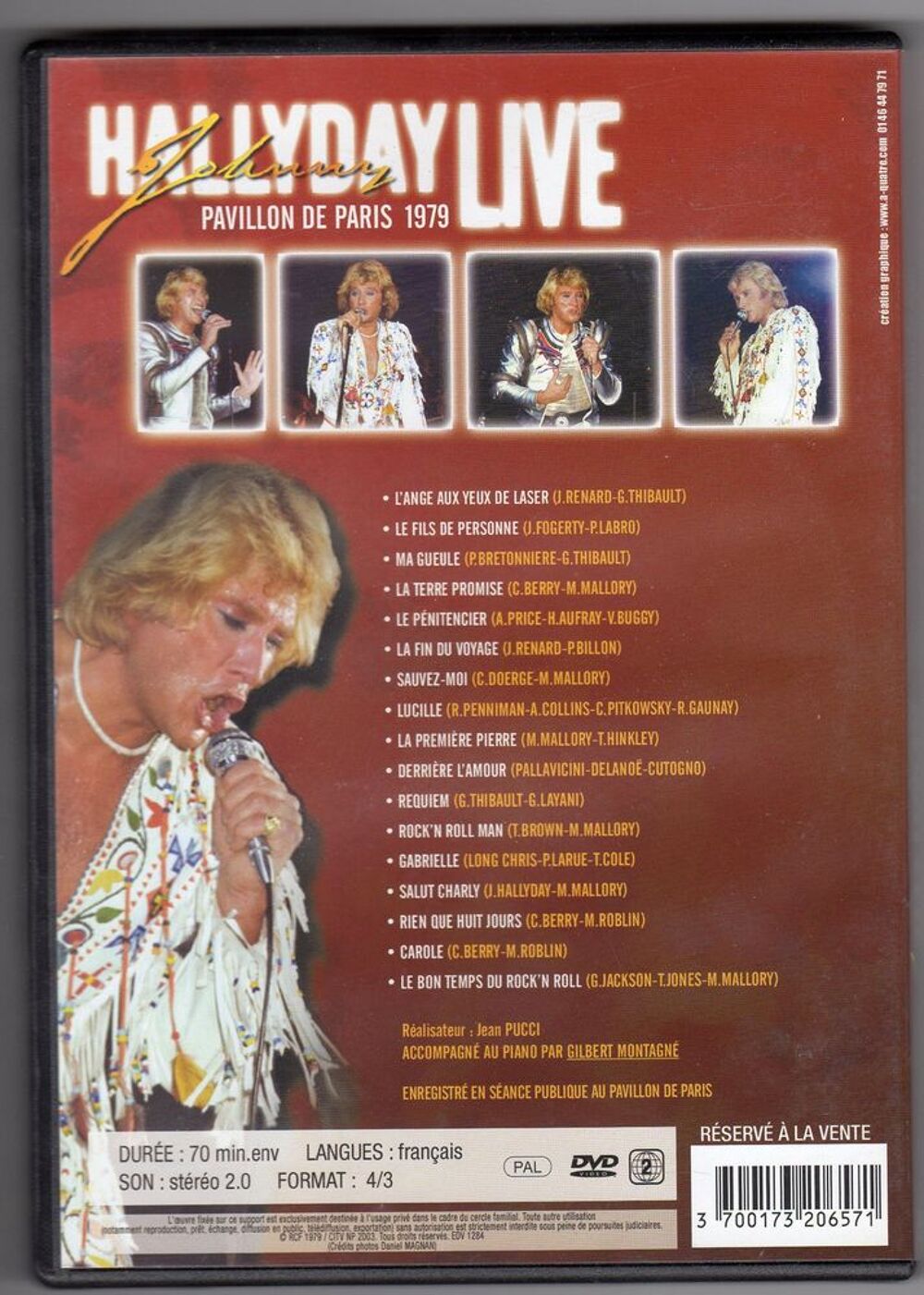 DVD
" JOHNNY HALLYDAY " 
DVD et blu-ray