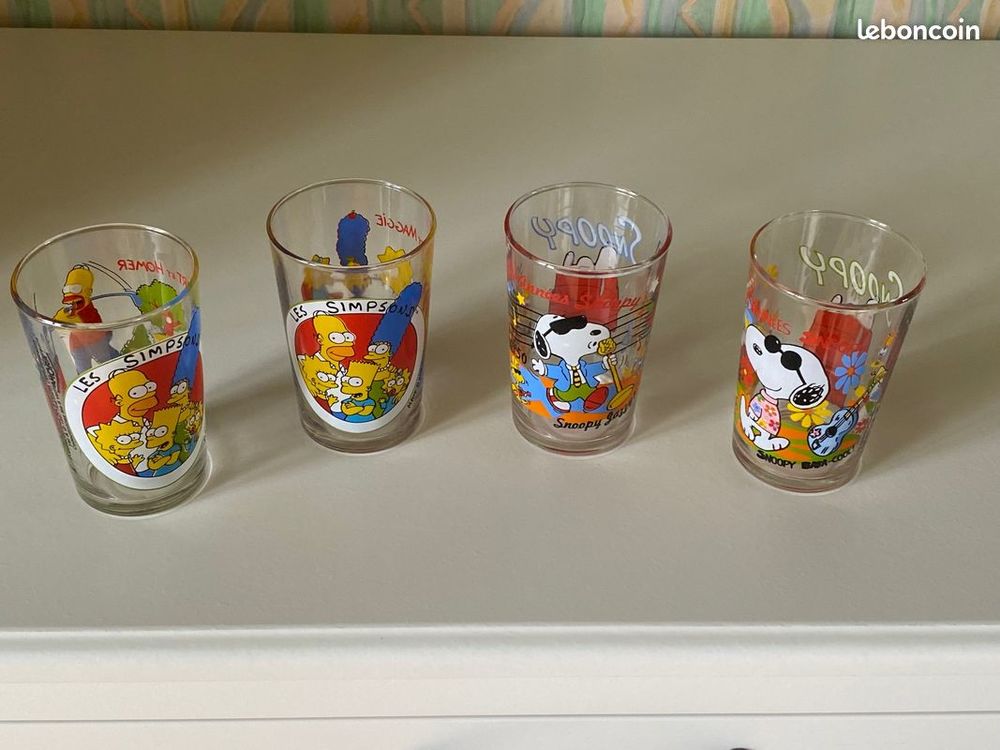 Verre &agrave; Moutarde avec motif dessins anim&eacute;s Cuisine