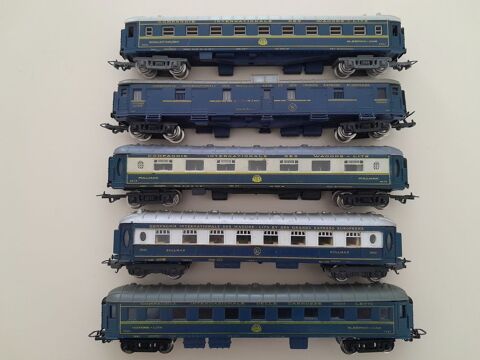 Lot de 5 voitures HO (C I W L PULLMAN) JOUEF 40 Fleury (11)