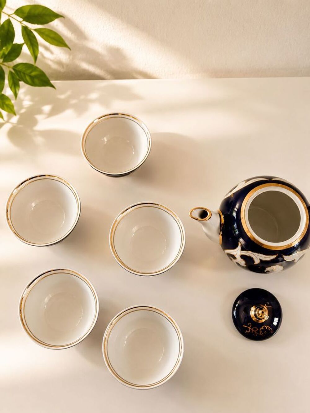 Service &agrave; th&eacute; oriental en porcelaine Décoration