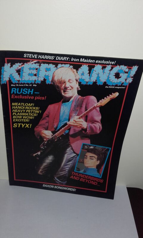 Kerrang N�42 - May 19 1983 (UK Magazine) avec Rush, Styx 35 Angers (49)