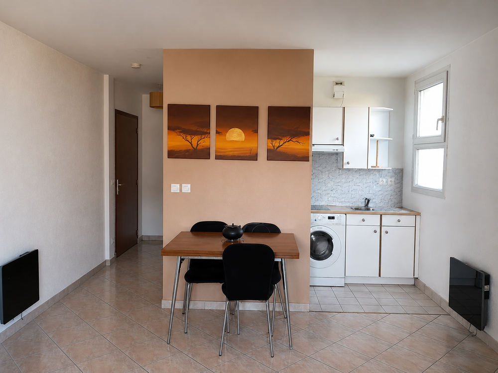 Location Appartement Beau studio meublé avec Parking Privé et Balcon Neuilly-sur-marne