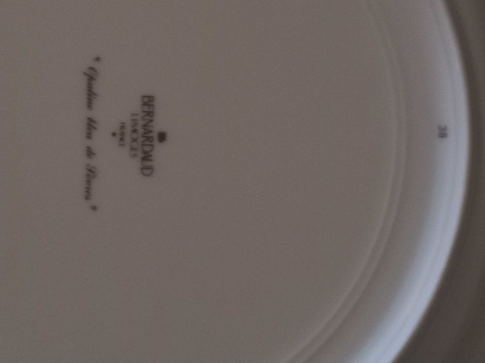 Assiettes de pr&eacute;sentation " Opaline bleu de S&egrave;vres " Décoration