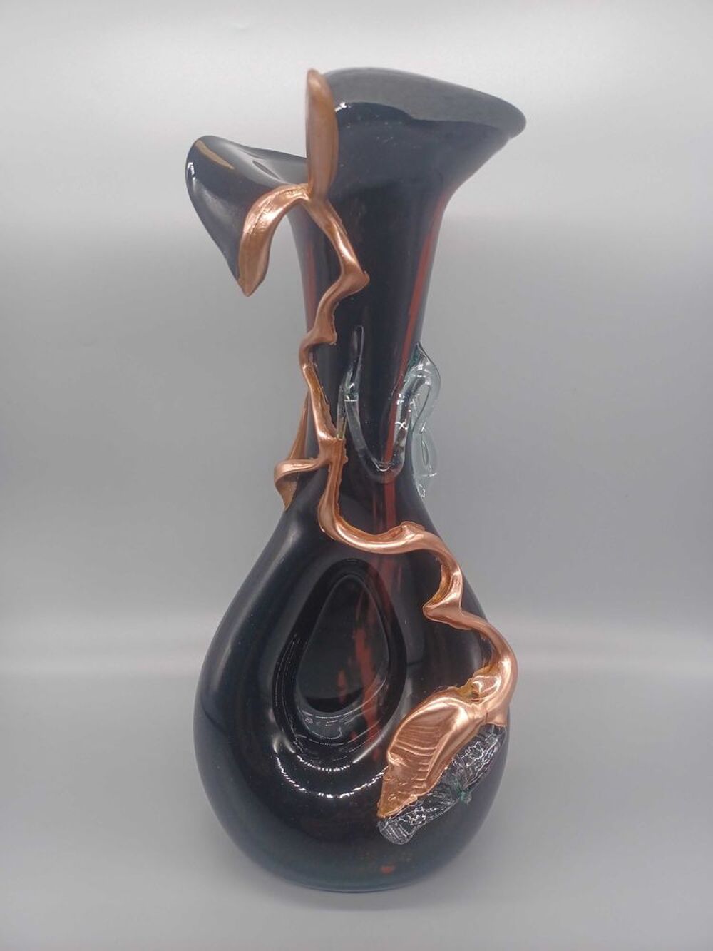 Vase souffl&eacute; verrerie d'art Italie vdsa Décoration