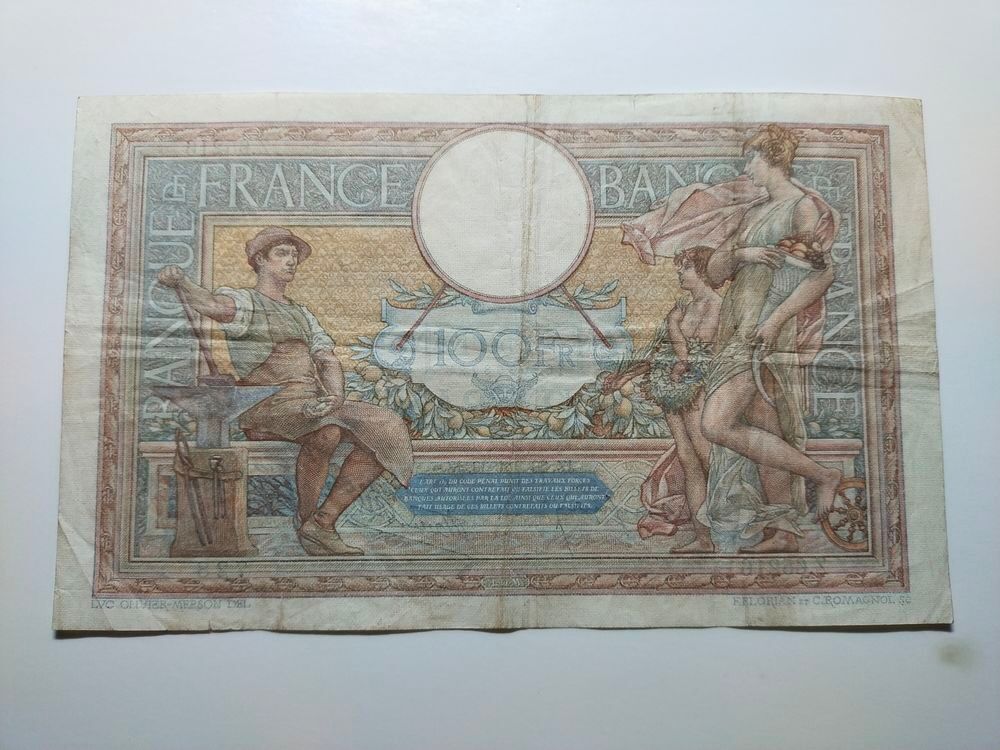 billet de 100 francs "" MERSON "" ann&eacute;e 1939 . 