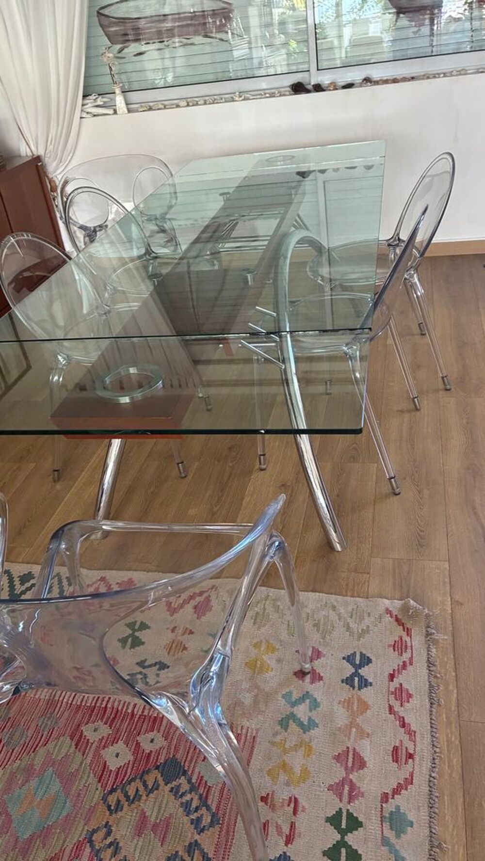 Table verre Roche et Bobos. "grand &eacute;cart" Meubles