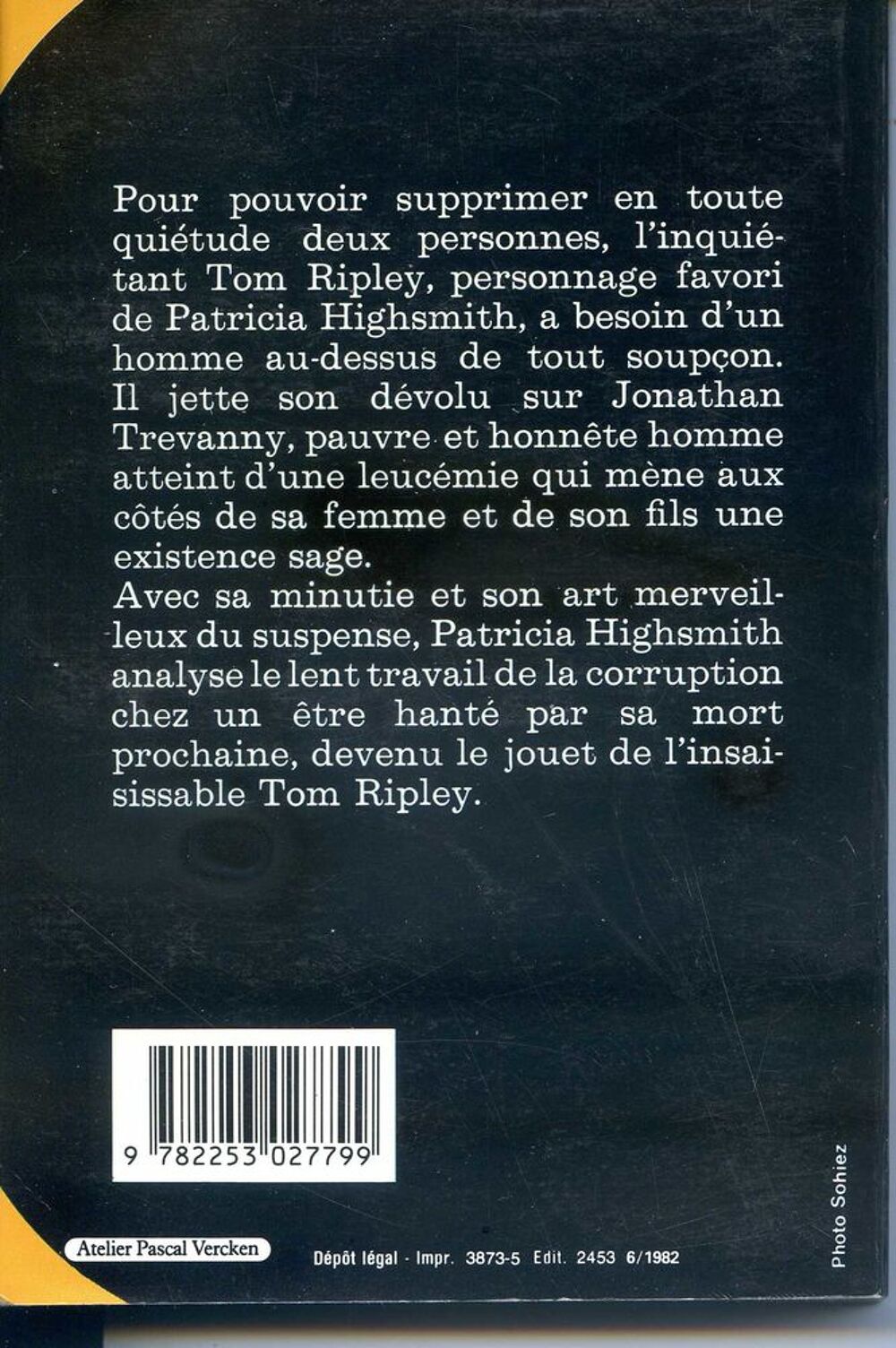 RIPLEY S'AMUSE - Patricia Highsmith, Livres et BD