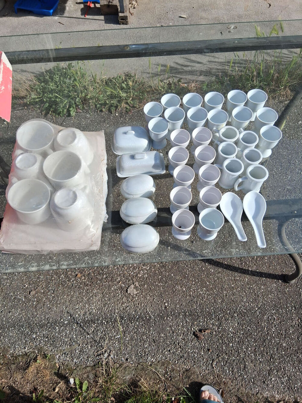 Lot pocelaines blanches Cuisine