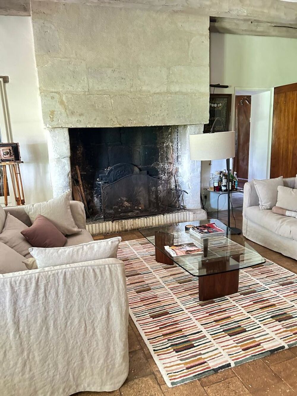 Vente Maison Longère ancienne sur 1 ha clos de murs-piscine chauffée Louestault