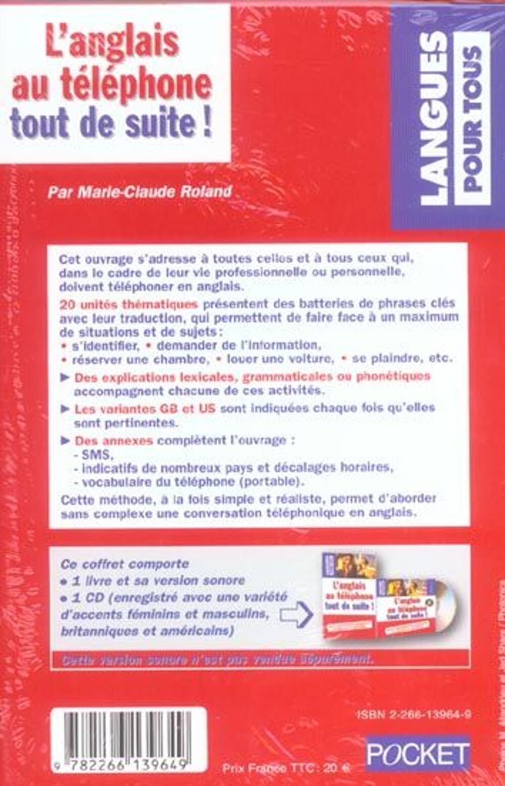 L'anglais au telephone tout de suite ! (coffret 1cd) Livres et BD