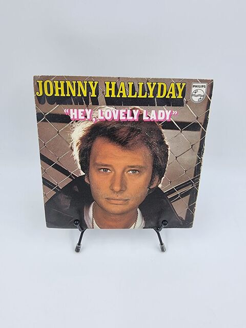 Vinyle 45 tours Johnny Hallyday : Hey, Lovely Lady 1 Vulbens (74)