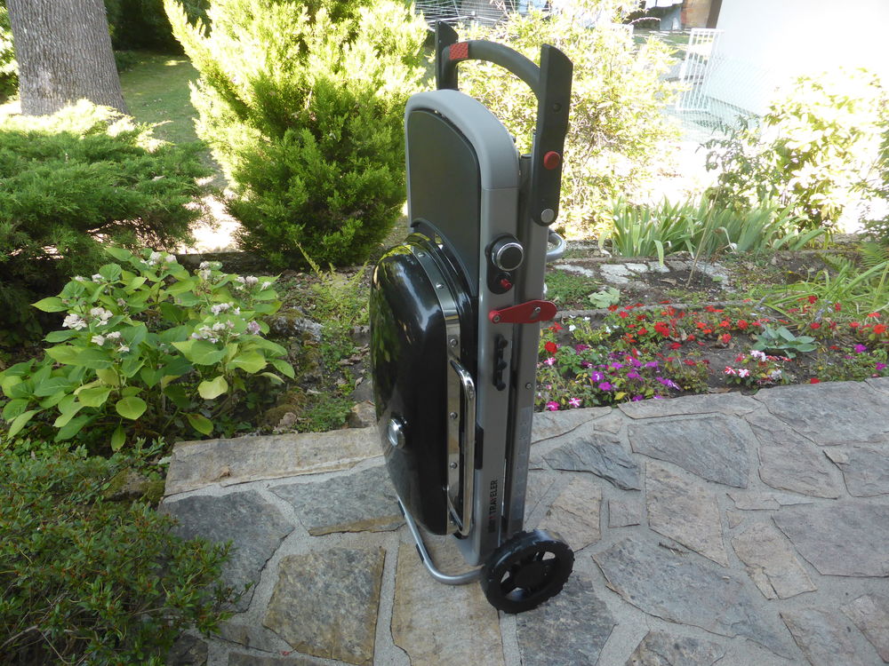 Barbecue &agrave; gaz Weber traveler Jardin