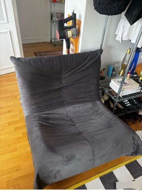 Fauteuil style  Togo  gris 100 Saint-Mandé (94)