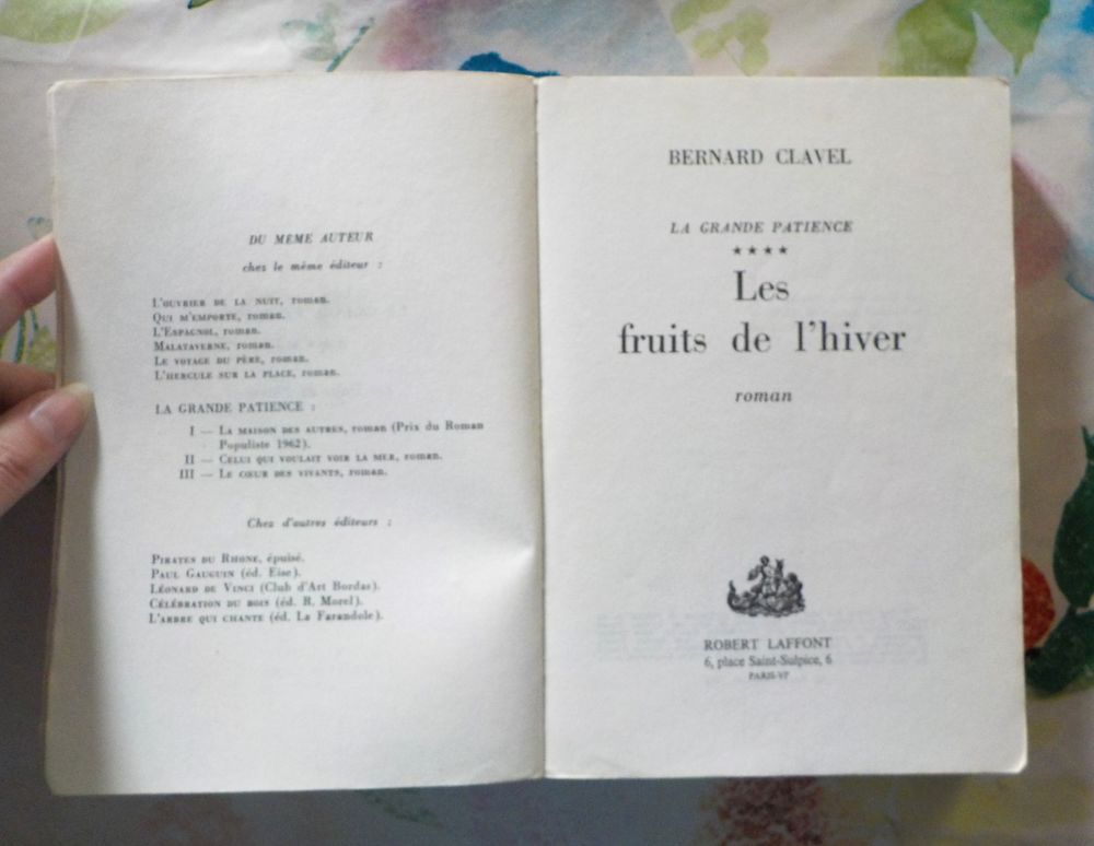 LA GRANDE PATIENCE T4 LES FRUITS DE L'HIVER Bernard CLAVEL Livres et BD
