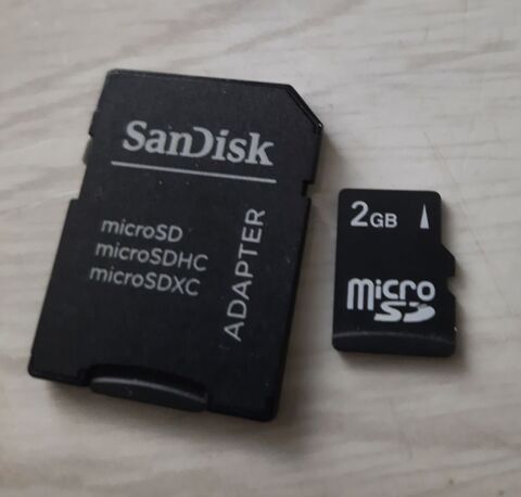 2 SD Micro 2GB Avec Adaptateur inclus Bon tat 4 Clermont-Ferrand (63)