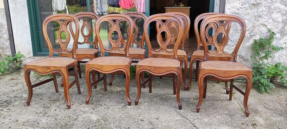 Chaises cann&eacute;es anciennes Meubles