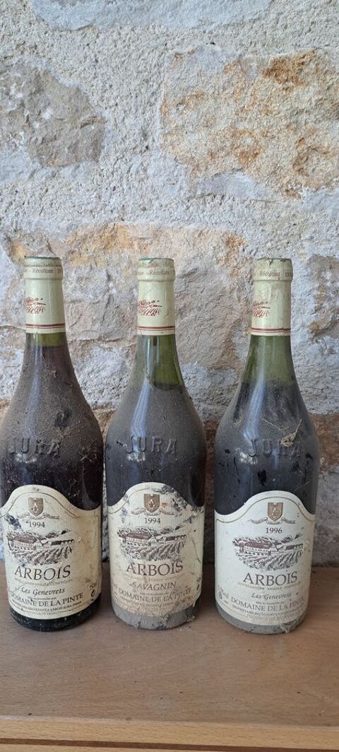 3 ARBOIS 1994 / 1996 DOMAINE DE LA PINTE 90 La Ferté (39)