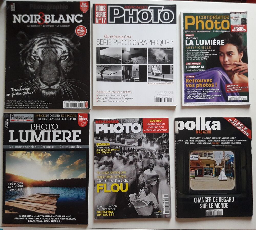 Magazines de Photographie - Techniques Photos/Video/TV