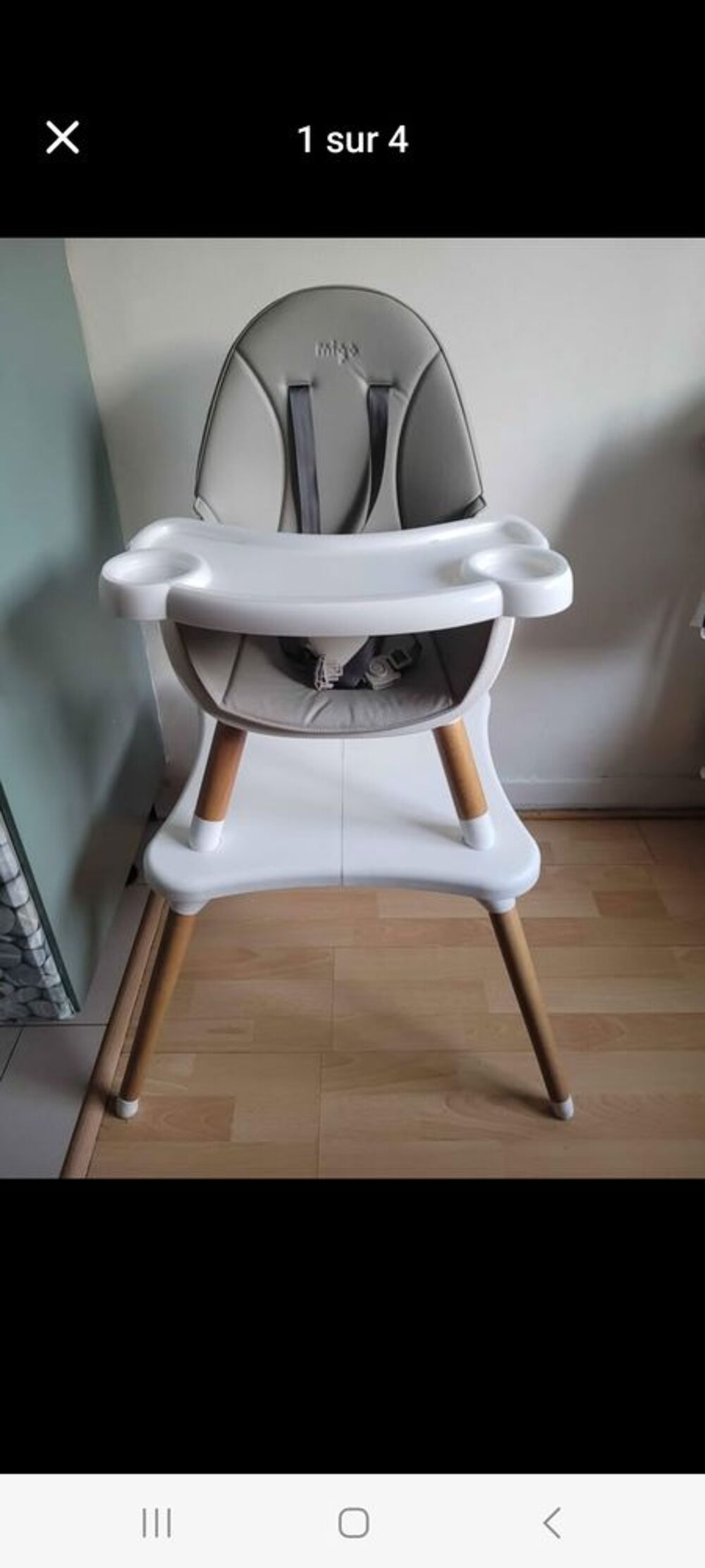 Chaise haute transformable Pu�riculture