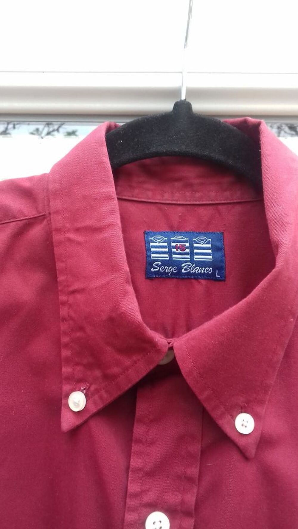 chemise serge blanco taille L manche courte tr&eacute;s bon &eacute;tat Vêtements